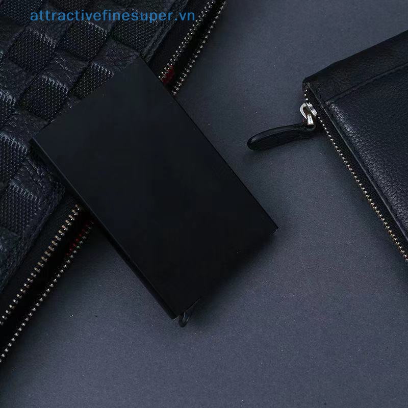 Afs Ví Đựng Thẻ Tín Dụng ID Bằng Kim Loại Nhôm Mỏng Chống Trộm Dành Cho Nam Và Nữ