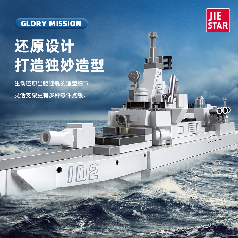 Đồ Chơi Tàu Chiến Iowa Class Battleship 055 Hướng Dẫn 58043