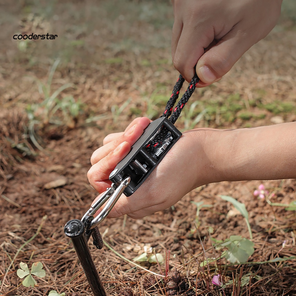 Ròng Rọc Ổn Định Sức Chứa Lớn Siêu Nhẹ Tùy Chỉnh Kèm Móc Treo Tiện Dụng Mang Theo Cắm Trại