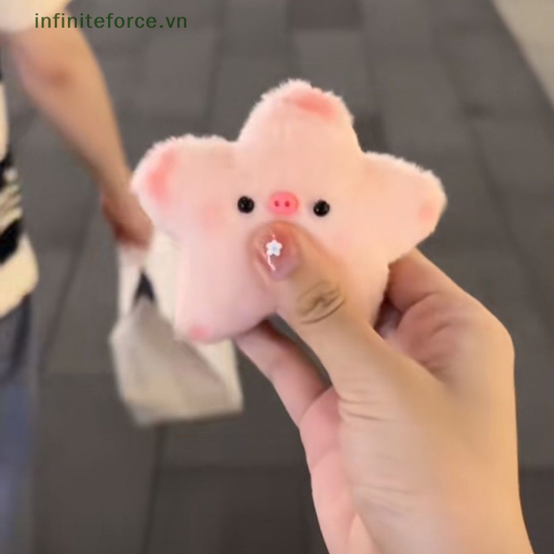 Móc Khóa Heo Nhồi Bông Mềm Mại Đáng Yêu