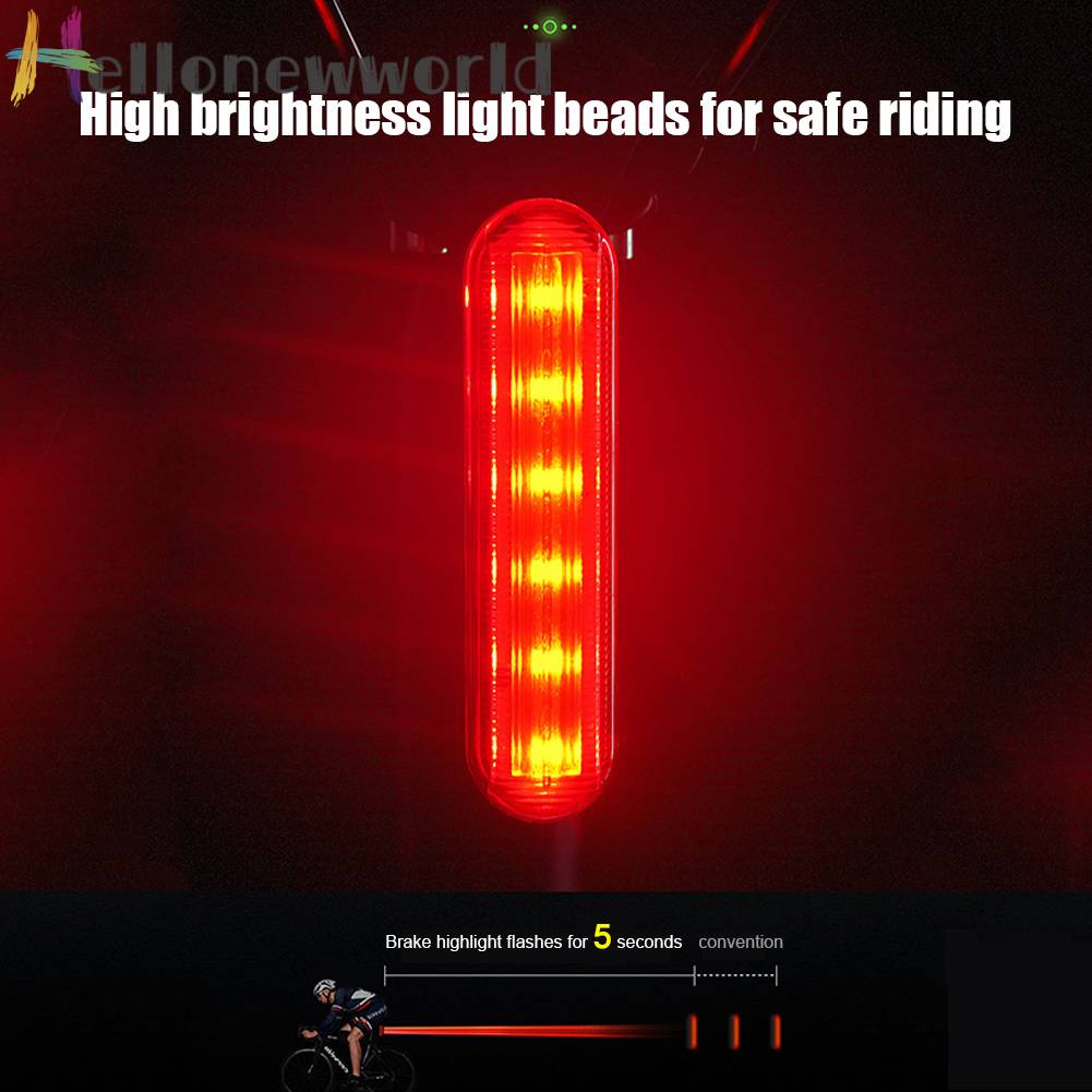 Đèn Phanh Xe Đạp 30LM Cảm Biến Ánh Sáng 450mAh