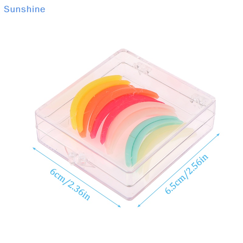 Set 6 Cặp Đệm Silicone Nhiều Màu Hỗ Trợ Uốn Cong Lông Mi Tái Sử Dụng Tiện Lợi