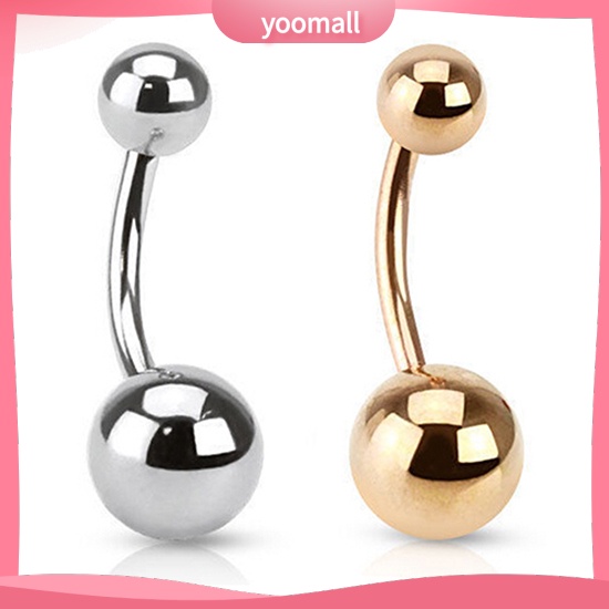 Khuyên Rốn Dạng Thanh Tạ Bằng Thép Không Gỉ