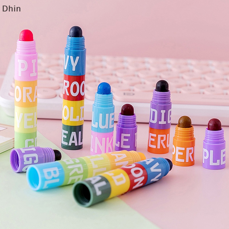[Dhin] 6 Colors Splice Mini Bible Highs Vintage Candy Colors Gel Highs Gel Highs Dry High Markers COD