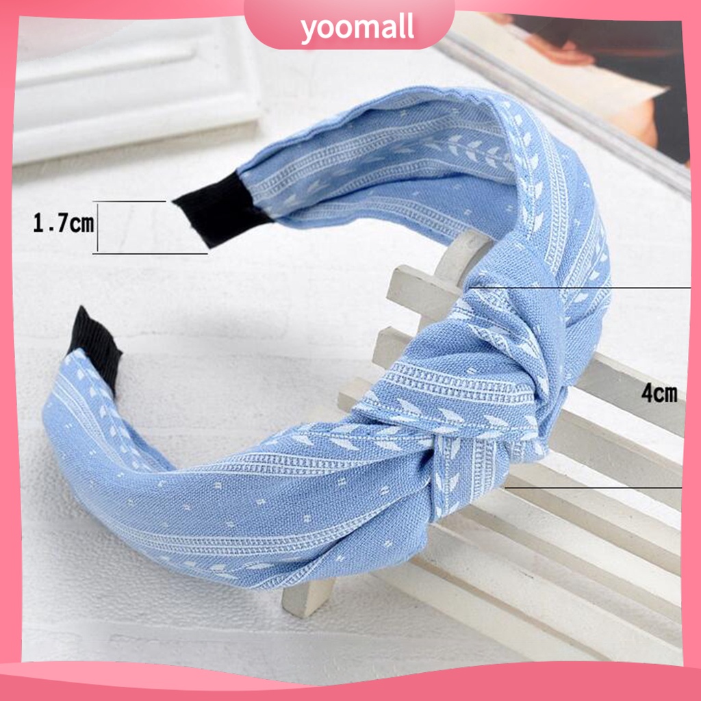 Băng Đô Thắt Nút Chéo Bằng Vải Thoải Mái Quyến Rũ Mặc Hàng Ngày Cho Cuộc Sống Hàng Ngày