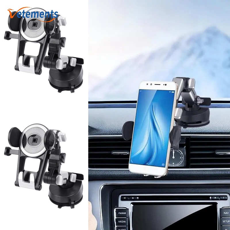 1 Giá Đỡ Điện Thoại / Thiết Bị Định Vị GPS Có Giác Hút Chống Trượt Có Thể Gập Lại Đa Năng Cho Xe Hơi