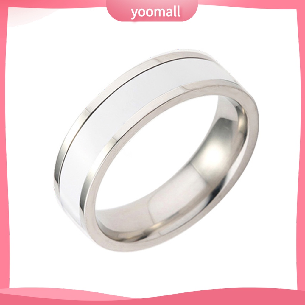 Nhẫn Thép Titan Thiết Kế Đơn Giản Thời Trang Unisex
