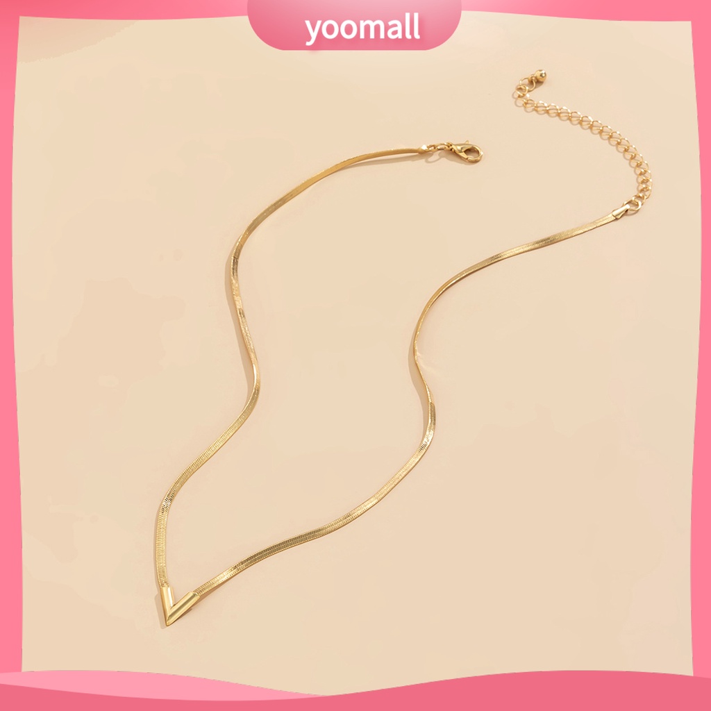 Vòng Cổ Choker Nối Dài Mặt Chữ V Có Thể Điều Chỉnh Cho Nam