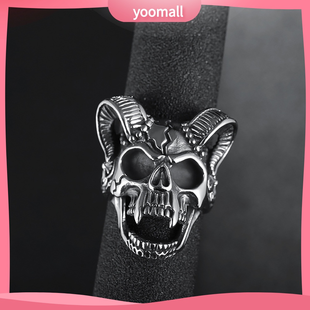 Nhẫn Họa Tiết Đầu Lâu Phong Cách Cổ Điển Cho Nam Và Nữ