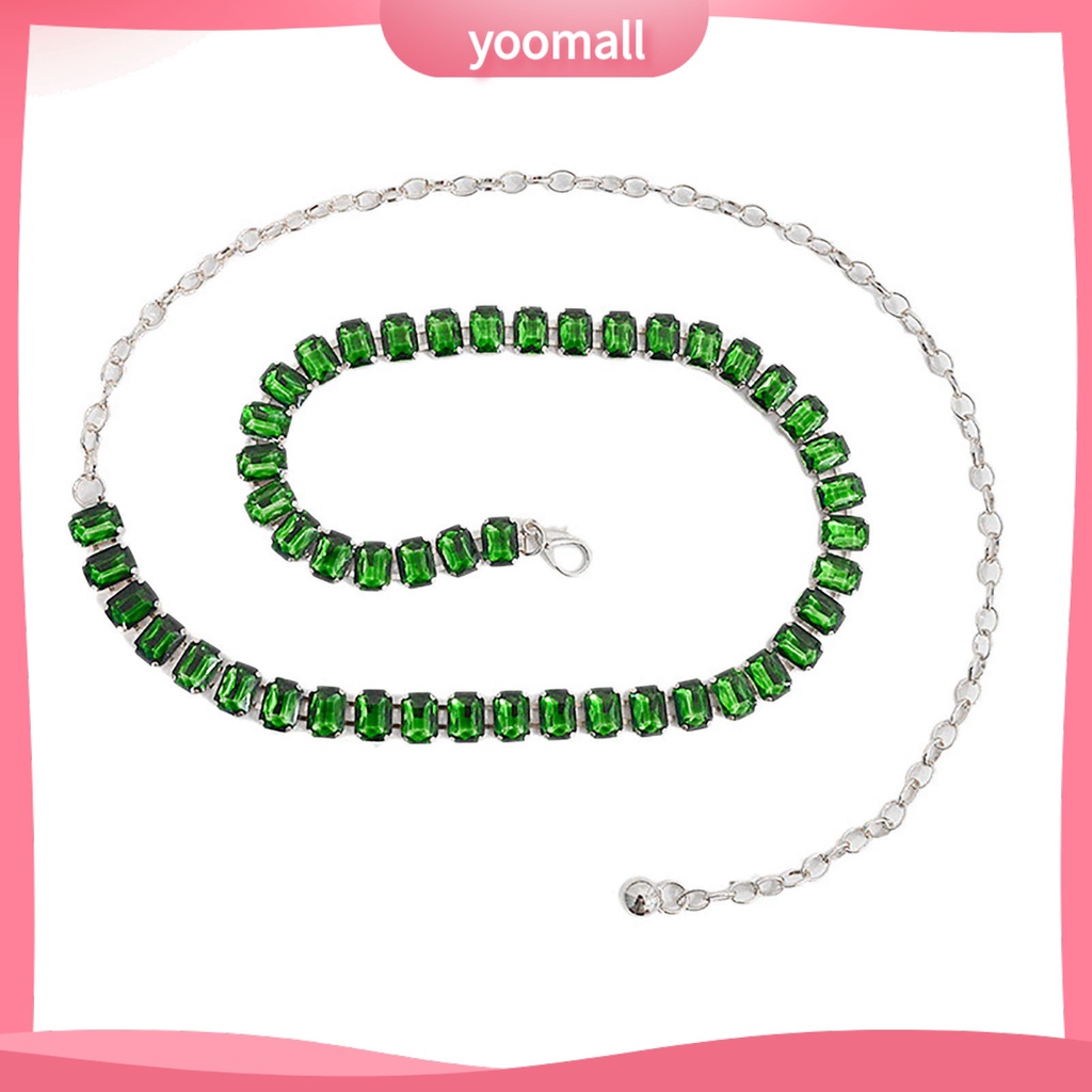 [YM] Dây Xích Thắt Lưng Mạ Vàng Bóng Thanh Lịch Gợi Cảm Sang Trọng Màu Sắc Tinh Khiết Lấp Lánh Phụ Kiện Mặc Hàng Ngày Cho