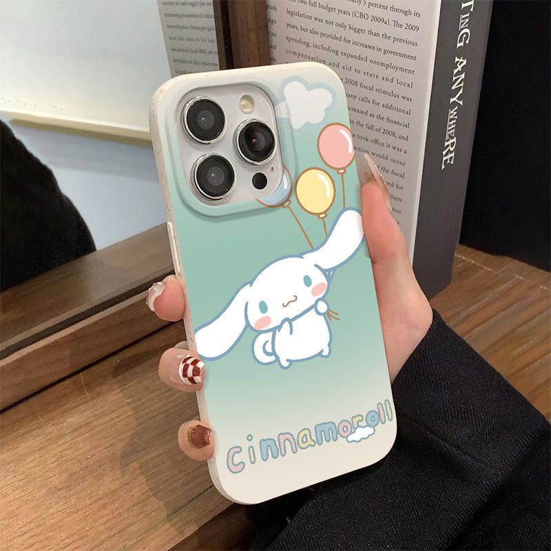 Ốp Điện Thoại Mềm Chống Sốc Màu Gradient Họa Tiết Chú Chó Cinnamon Cho Iphone 811 12 max 13714pro 7VDQ