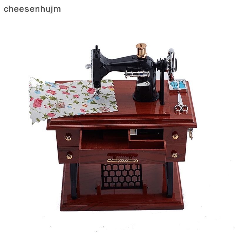 Hộp Nhạc Hình Máy May Phong Cách Retro Trang Trí Nhà Cửa