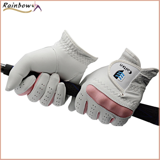 Găng Tay Da Cừu Đánh Golf Chống Trượt Thoáng Khí Dành Cho Nữ