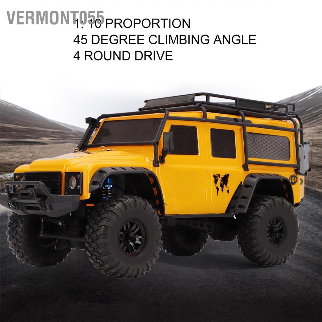 Vermont055 RC Xe Địa Hình 1/10 2.4G 4WD Full Quy Mô Điều Khiển Từ Xa Tốc Độ Cao Leo Cho Trên 14