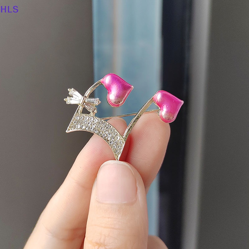 Ghim Cài Áo Hình Nốt Nhạc / Trái Tim Bằng Kim Loại Tráng Men Thời Trang Cho Nữ