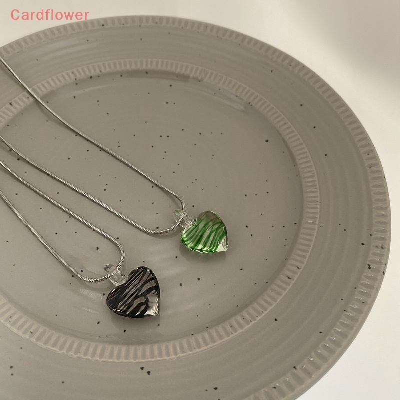 Vòng cổ Thép Titan Họa Tiết Ngựa Vằn / Trái Tim Đơn Giản Phong Cách Hàn Quốc Cho Nữ Mới