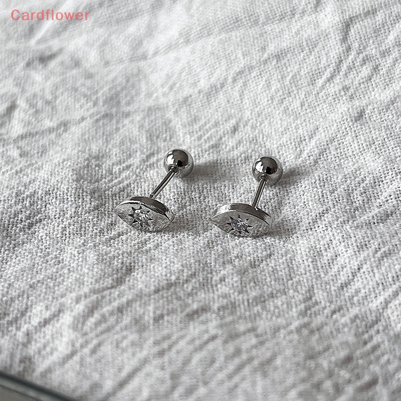 1 Đôi Khuyên Tai Xoắn Ốc Đính Đá Mắt Quỷ Thời Trang Mới