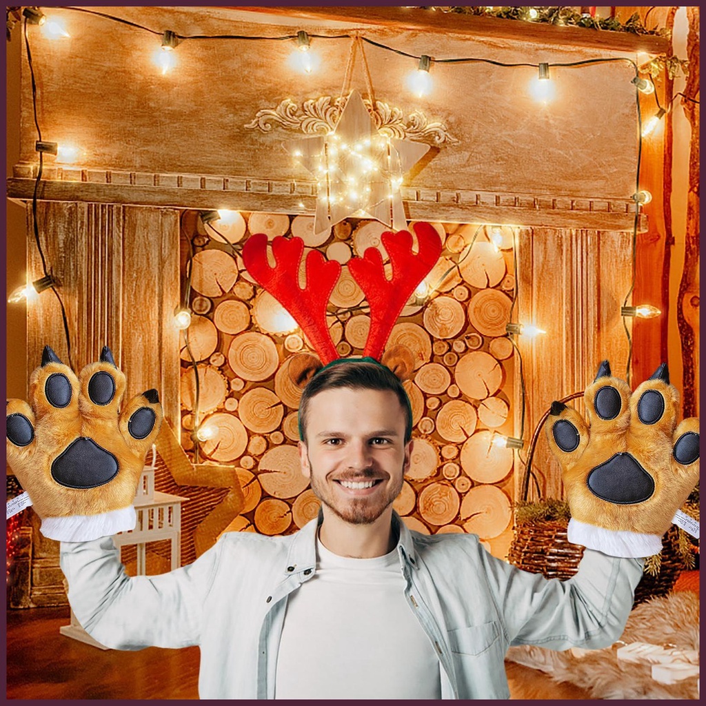 1 Đôi Găng Tay Hình Móng Vuốt Động Vật Hoạt Hình Cho Bé