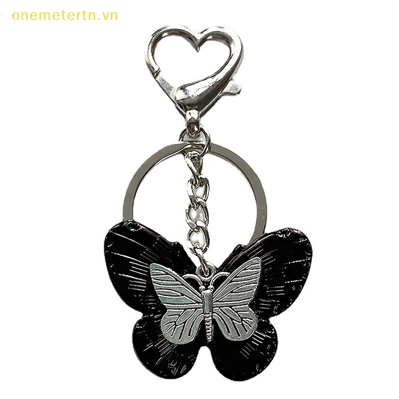 Móc Khóa Điện Thoại Bằng Acrylic Hình Bướm Vintage Y2K