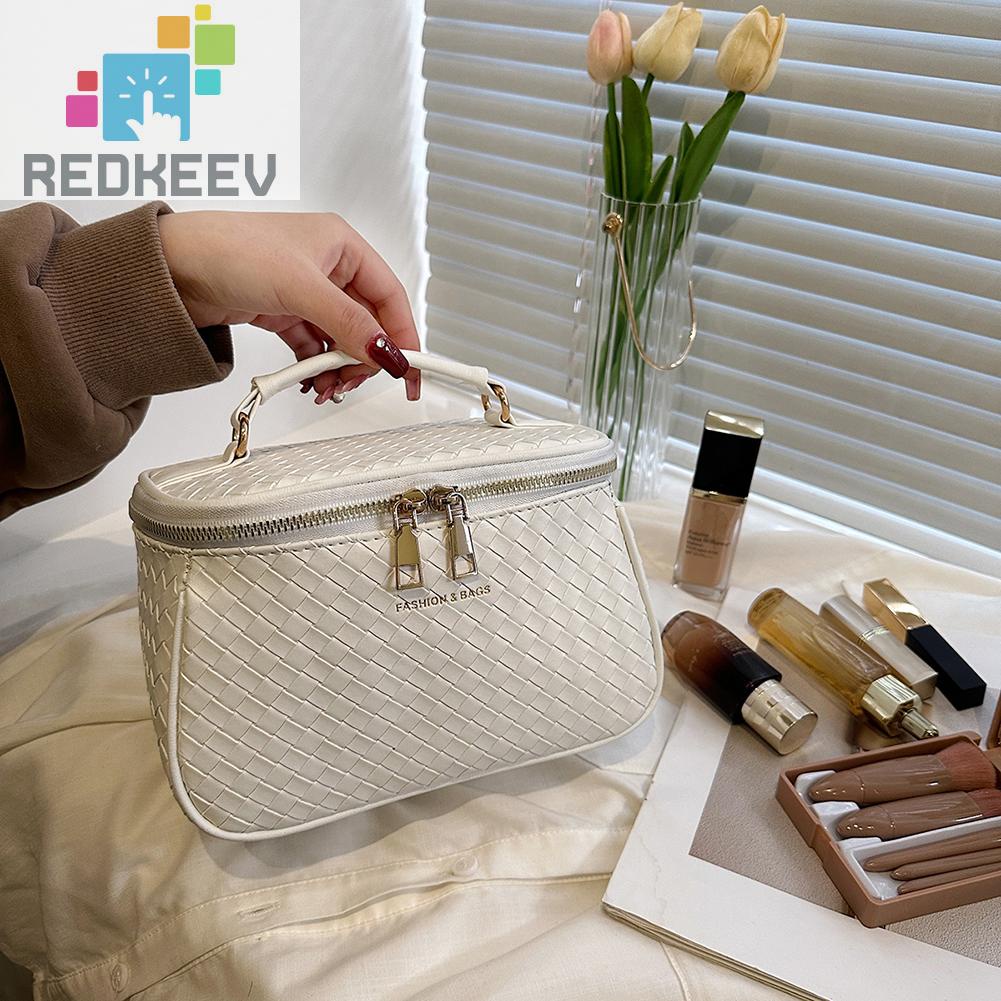 Túi Đựng Mỹ Phẩm Da PU Sức Chứa Lớn Tiện Dụng Cho Nữ