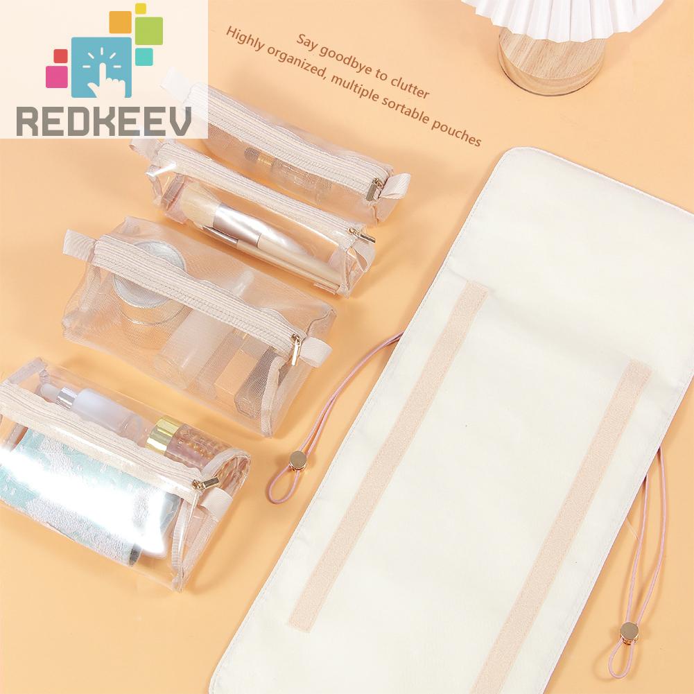 Túi Cuộn Đựng Mỹ Phẩm 4 Trong 1 Sức Chứa Lớn Tiện Dụng