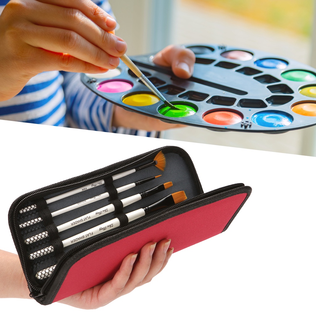 Set 10 Cọ Vẽ Màu Nước Chống Trượt Tay Cầm Dễ Sử Dụng Cho Người Mới Bắt Đầu