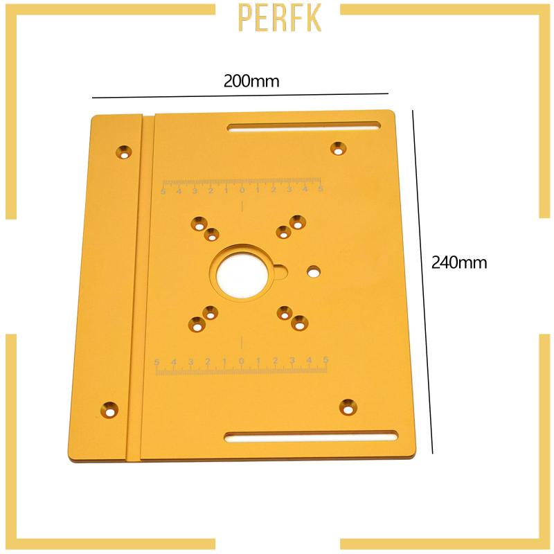 Tấm Định Tuyến Bằng Nhôm 20cmx24cm / 7.87inchx9.45inch Chuyên Dụng Cho Máy Cưa Bàn