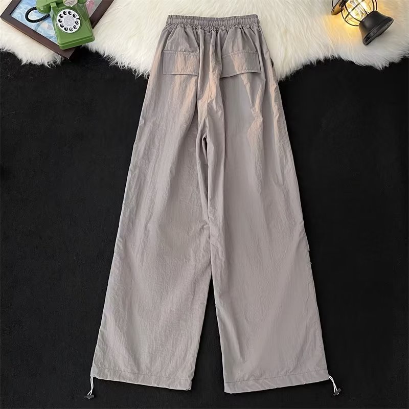 Quần Thể Thao Leo Núi Bằng Lụa Lạnh Mỏng Nhanh Khô Phong Cách Mỹ Dopamine Mới Cho Nam Và Nữ