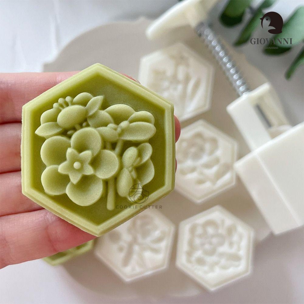 Dụng Cụ Tạo Hình Trang Trí Bánh 50-60g Hình Lục Giác