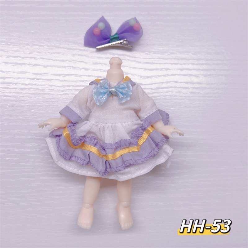 Đầm Đồ Chơi Búp Bê Thời Trang 16-17CM Tỉ Lệ 1 / 8