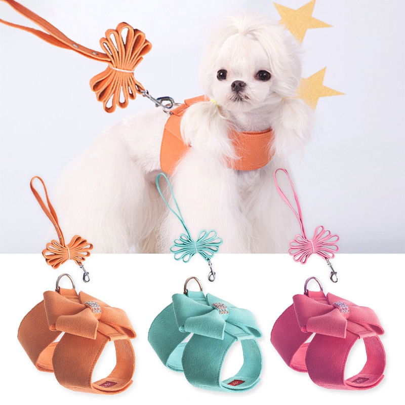 HamshMoc Bộ Dây Dắt Chó Đi Dạo Mềm Mại Gọn Nhẹ Tháo Gỡ Nhanh Có Thể Điều Chỉnh