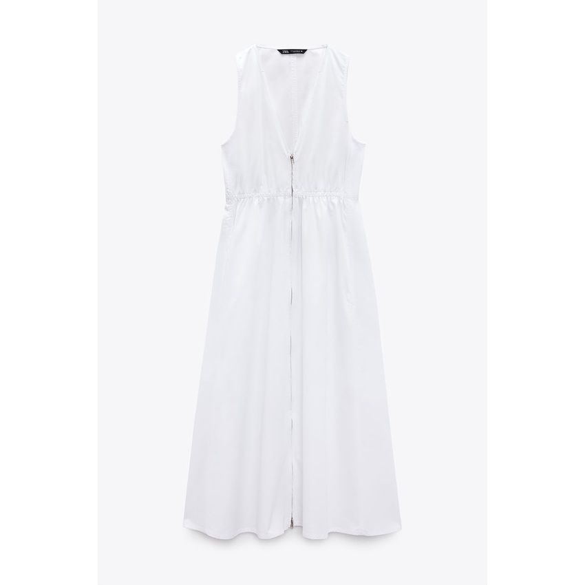 Đầm vải khoá kéo Zara chính hãng