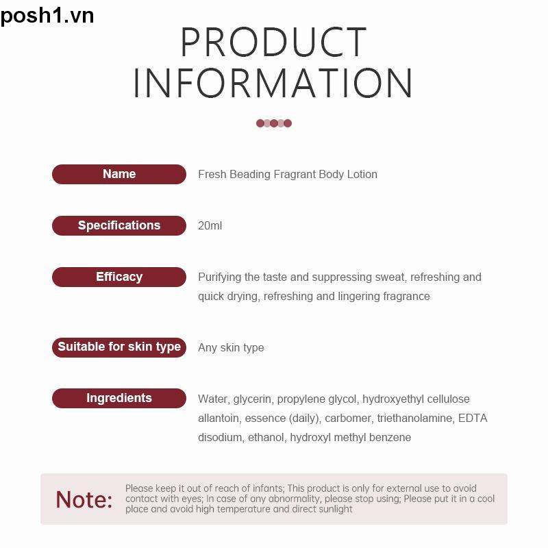 💌💌Lăn Khử mùi hôi nách Hương Nước Hoa giúp trắng sáng và giữ khô thoáng cho vùng da dưới cánh tay