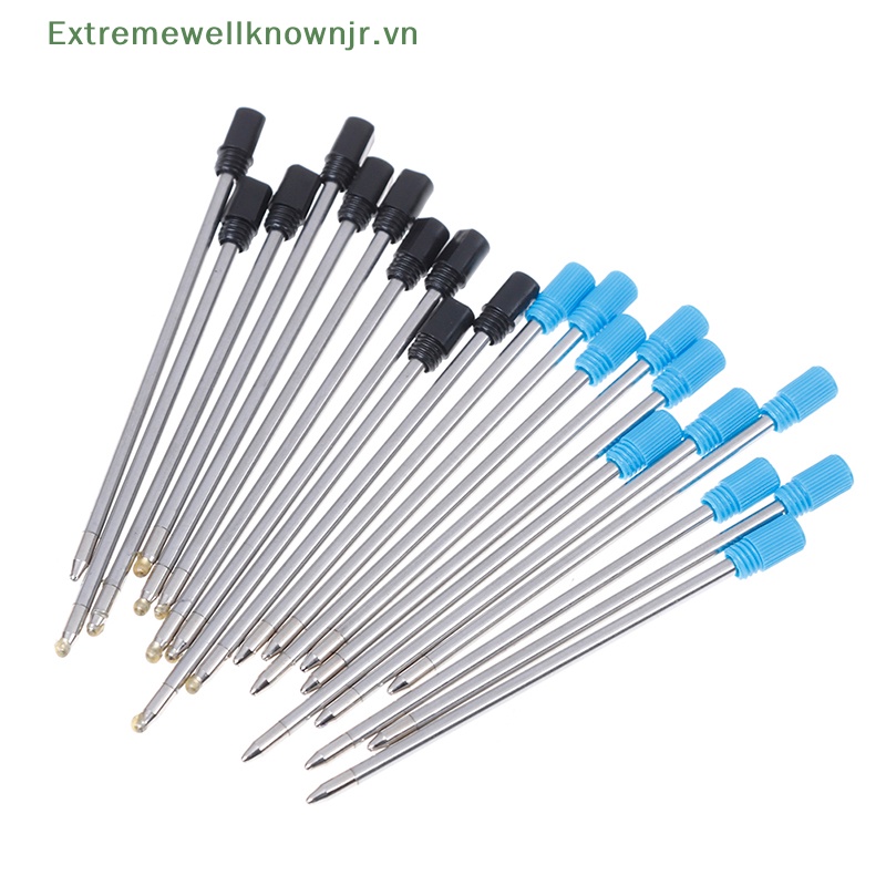 10 Ruột Bút Bi Thay Thế Màu Đen / Xanh 70mm Áo Khoác Phao Thời Trang Trẻ Trung Cá Tính