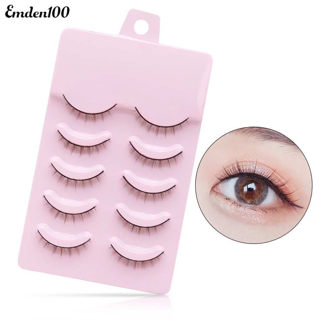 Bộ 5 Cặp Lông Mi Giả 3D Mềm Mại Cho Nữ