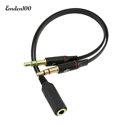 Dây Cáp Âm Thanh Chuyển Đổi Đầu Cái 3.5mm Sang 2 Đầu Đực Đầy Tiện Lợi