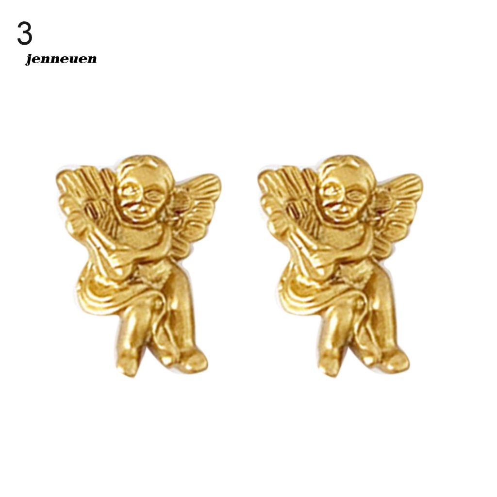 Set 2 Hộp Phụ Kiện Trang Trí Móng Tay Nghệ Thuật Hình Thiên Thần 3D DIY