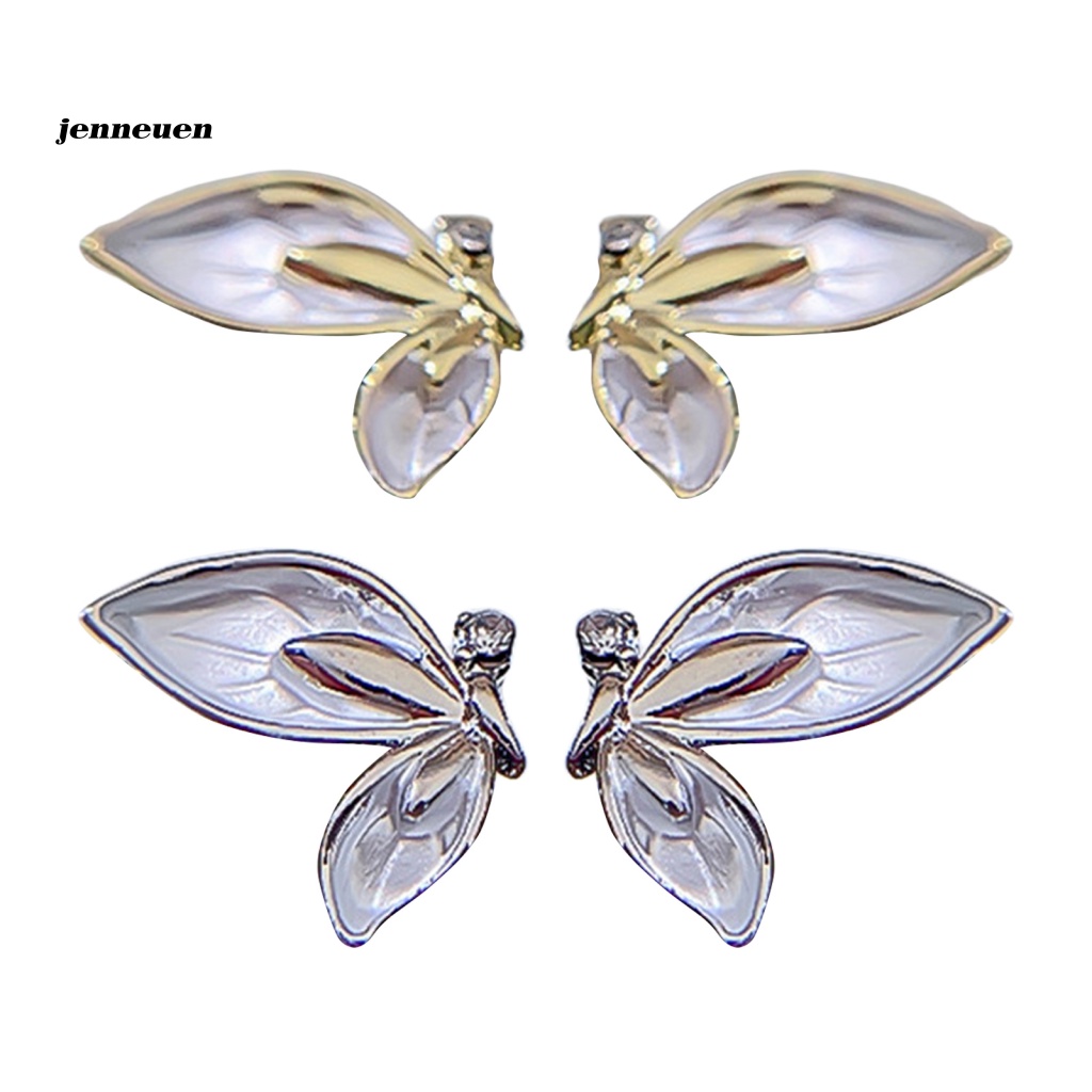 Set 10 Phụ Kiện Hình Cánh Bướm Không Phai Màu Trang Trí Móng Tay Có Thể Tháo Rời