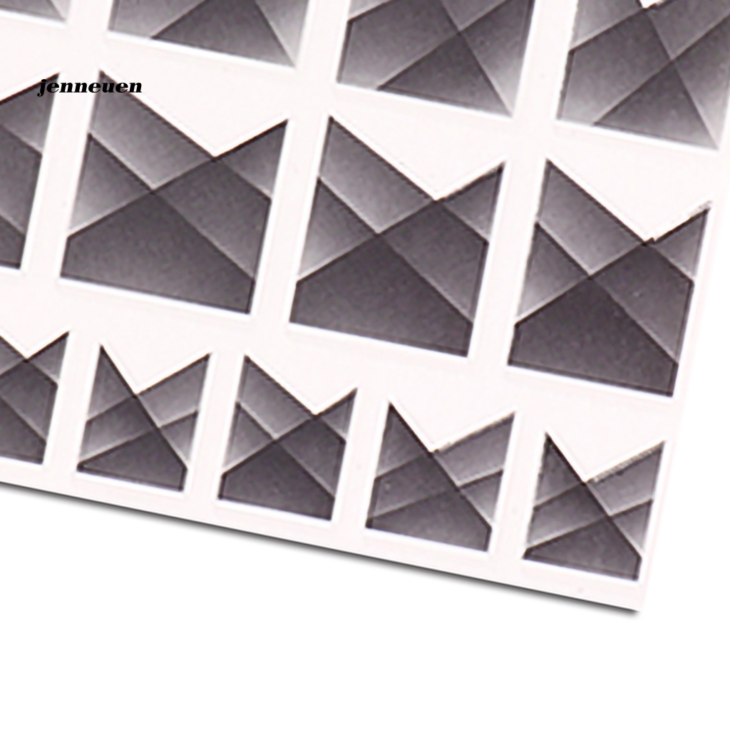 Nhãn Dán Móng Tay Nhiều Màu Sắc Họa Tiết Hình Học Siêu Mỏng