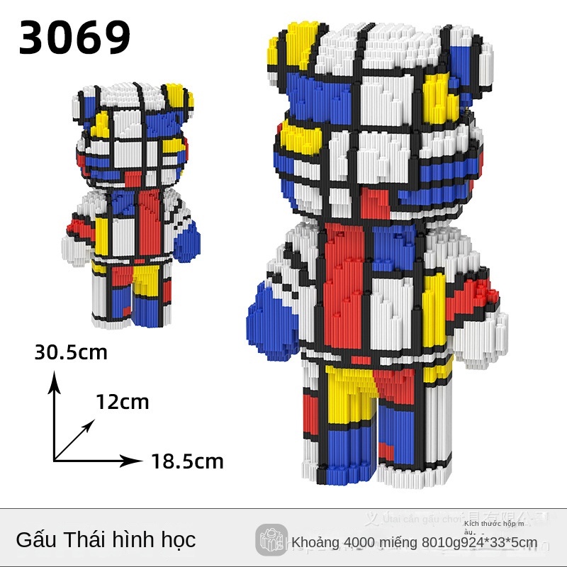 Bộ Đồ Chơi Xếp Hình Kiểu Hoạt Hình Vui Nhộn Cho Bé