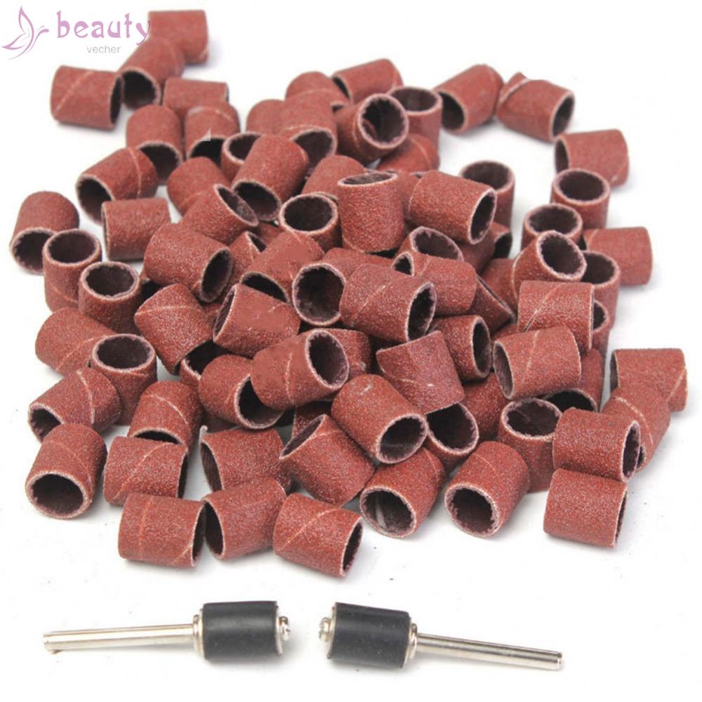 Bộ 102 Miếng Giấy Nhám Đánh Bóng Móng Tay 1 / 2 '' 3 / 8 '' 1 / 4 ''