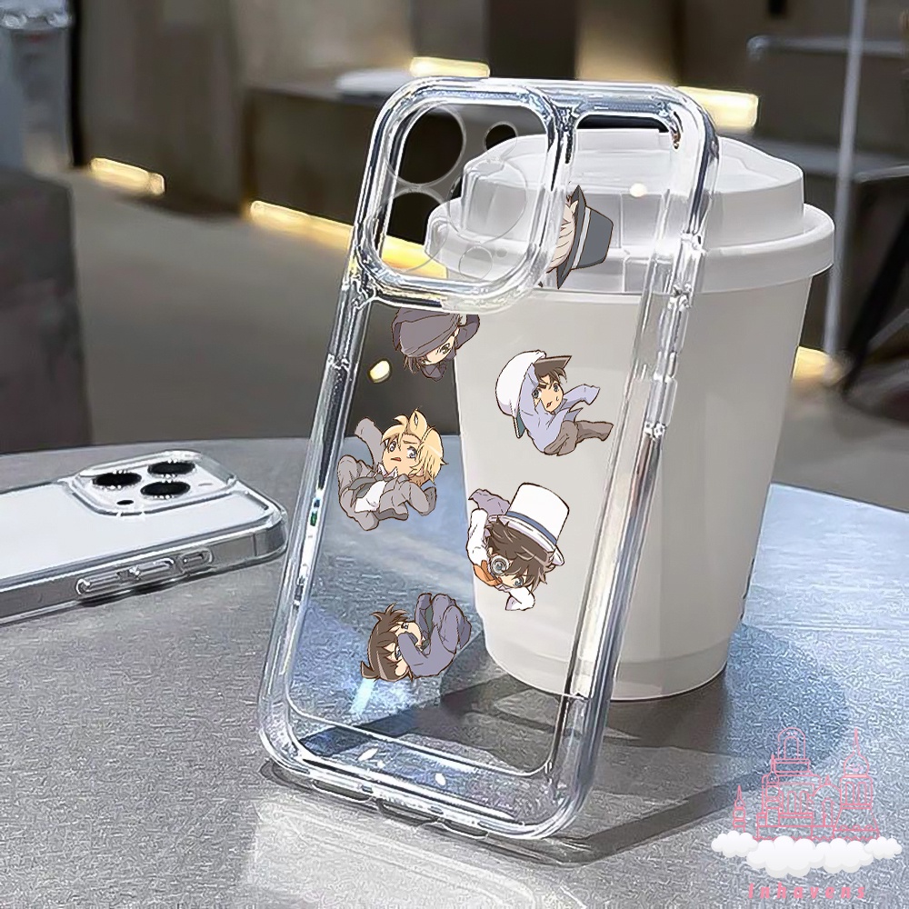 Dễ Thương Ốp Điện Thoại tpu Mềm Chống Sốc Họa Tiết Thám Tử conan Cho iphone 14 pro max 11 12 13 7 8 plus xr x xs se 2020