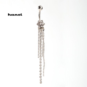 1 Khuyên Rốn Hình Hoa Đính Đá Nhân Tạo Thời Trang