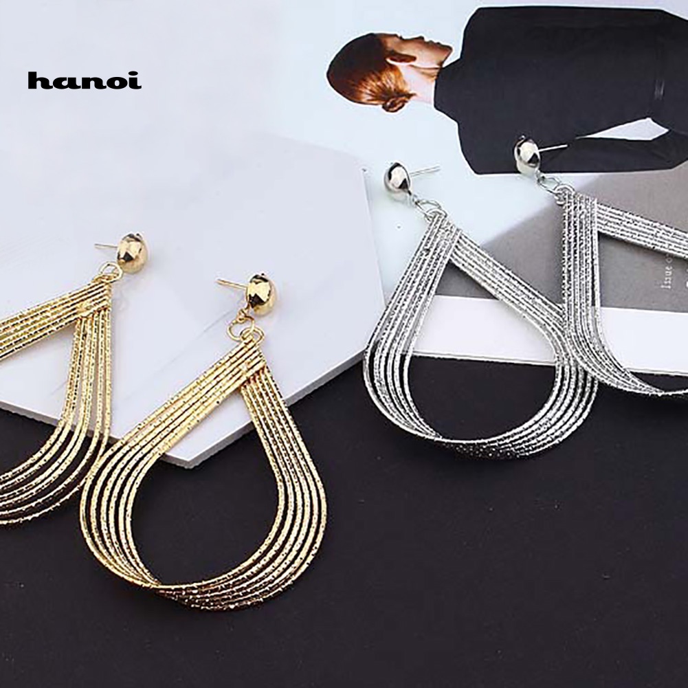 Khuyên Tai Hình Giọt Nước Rỗng Đơn Giản Thời Trang Cho Nữ