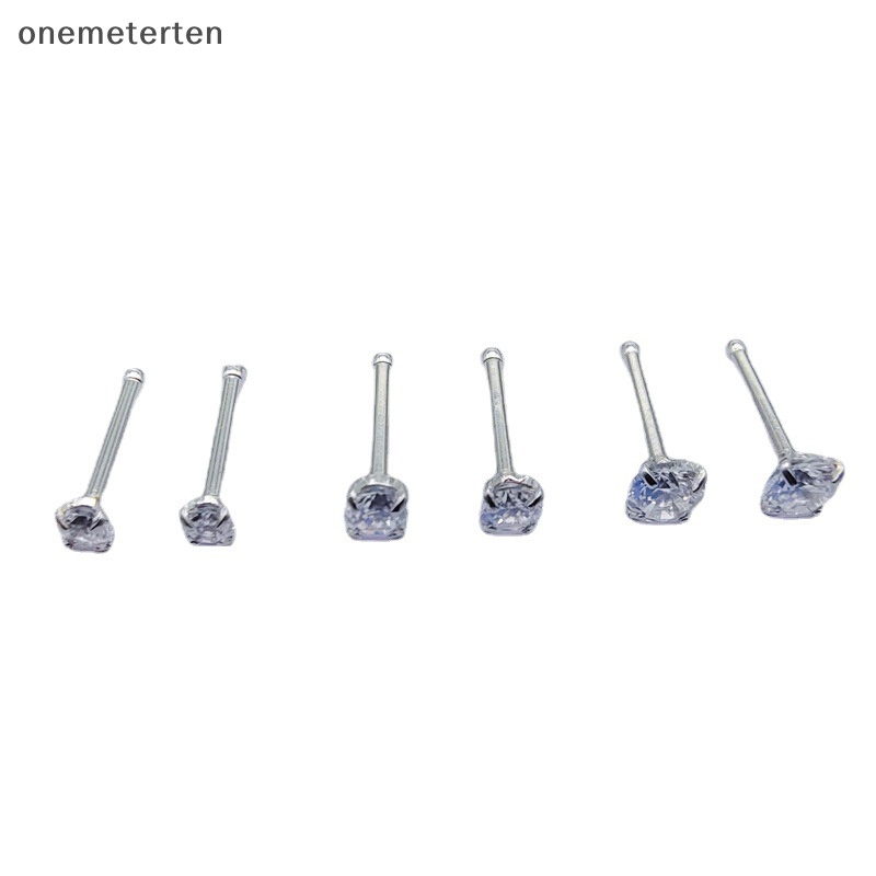 1 Bông Tai Thép Titan Đính Đá Zircon Mới Cho Nữ