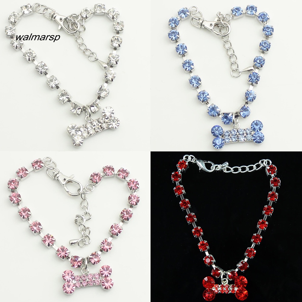 Vòng cổ Mặt Trái Tim Đính Đá Dễ Thương Cho Thú Cưng