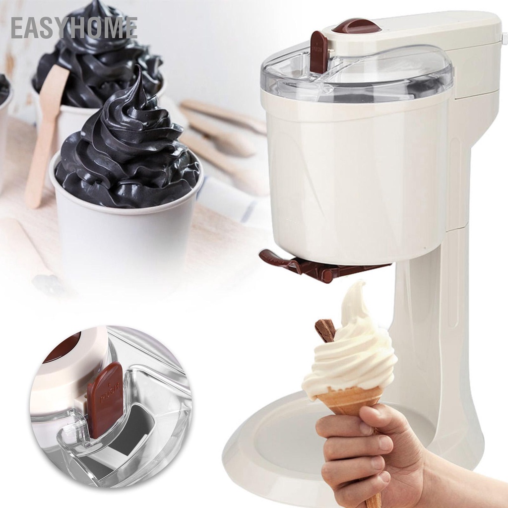 EasyHome CompleteAutomatic Máy Làm Kem Trẻ Em Hộ Gia Đình Mini Đa Năng Hình Nón CN Cắm 220V