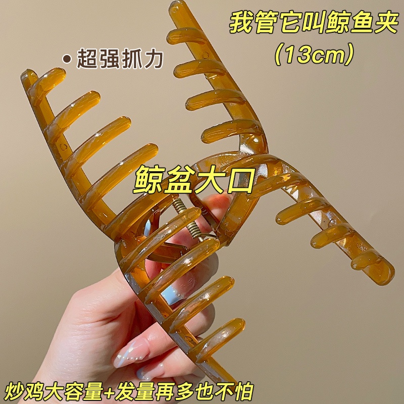 Kẹp Tóc Hình Cá Mập 15cm Đơn Giản Thời Trang Mùa Hè Hàn Quốc Cho Nữ