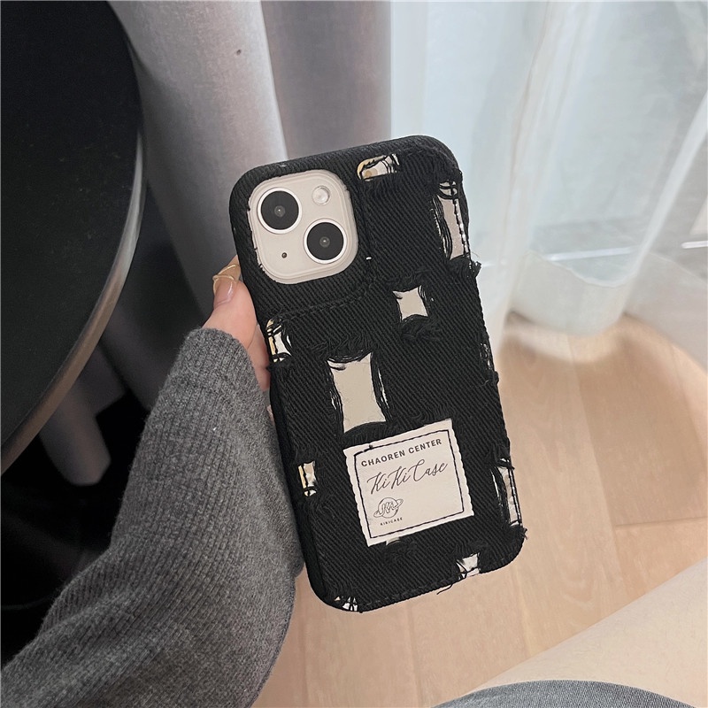 Hoạt Hình Ốp Điện Thoại Họa Tiết denim Cho iphone15 15pro 15promax 14promax 14 14pro 13 13pro 13promax 12 12pro 12promax 11