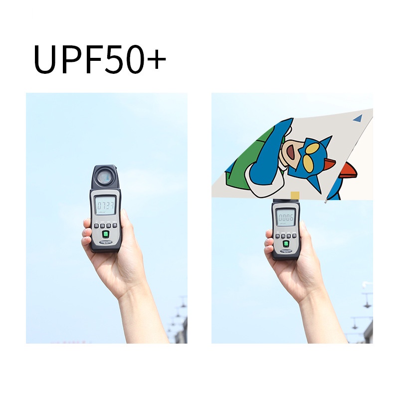 Enlee Dù Gấp Tự Động Che Mưa Nắng Chống Tia Cực Tím In Hoạt Hình Dễ Thương Cho Nam Và Nữ